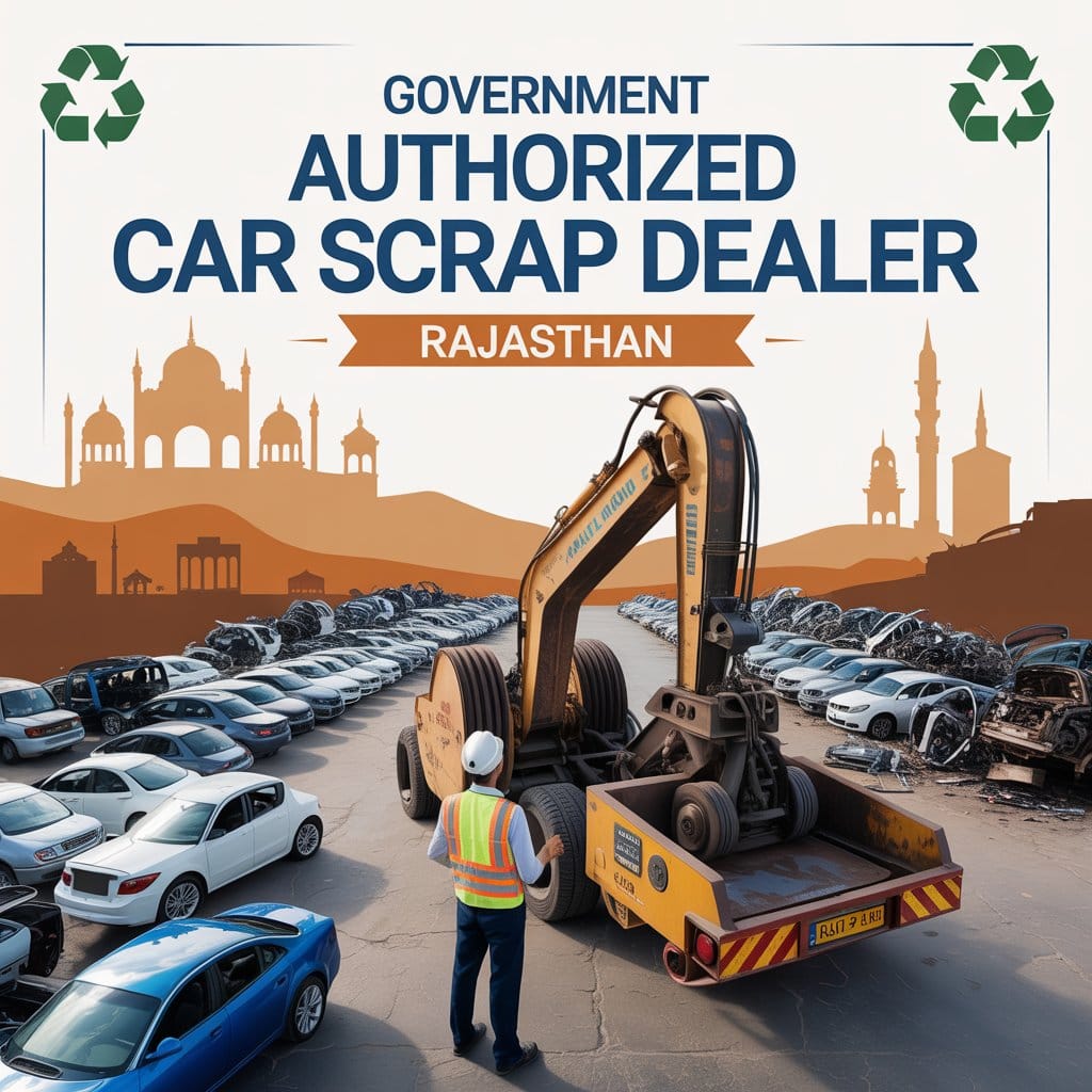 government authorized car scrap dealer in Rajasthan vehicle scrapping facility with scrap yard